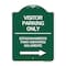 Signmission Bilingual Reserved Parking Visitor Parking Only Estacionamiento Para Visitantes, A-DES-GW-1824-24302 A-DES-GW-1824-24302 - alternate 1